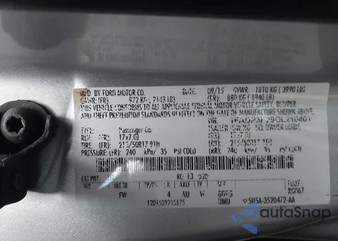 2016 Ford Focus Se from USA, damaged, VIN 1FADP3K29GL210401